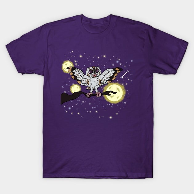 3 Moon Owl T-Shirt by GeekVisionProductions